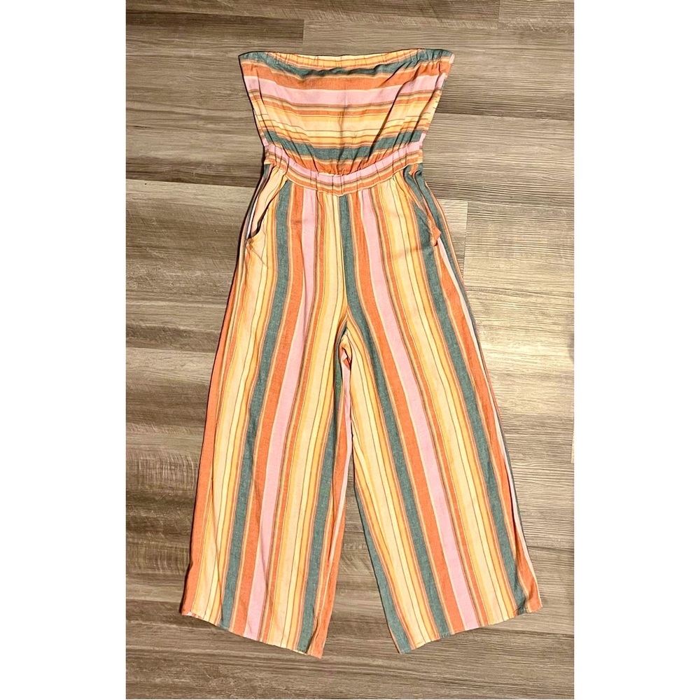 American Eagle Linen Blend Jumpsuit